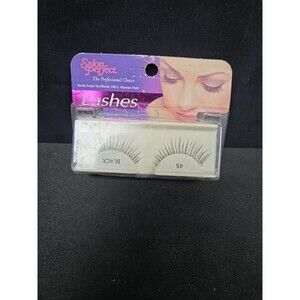Salon Perfect DRAMATIC Black Press-On Self Adhesive False Lashes 45 Vintage NIB